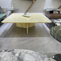Mesa de comedor de lujo personalizada con mármol de ónix translúcido, mesa de centro de cristal retroiluminada de Edad de Hielo, encimera de cuarzo artificial