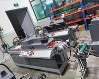 JDZ-2001 otomatis Satin pita sutra layar Label mesin cetak harga garmen perawatan Label layar Printer Press