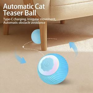 Juguete Interactivo para Mascotas Ecológico y Duradero, Pelota Rodante de Estilo Simple Hecha de Silicona Sostenible para Gatos y Perros - Product Image 1