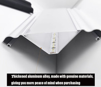 Promotion : Luminaire d'ambiance intérieur en profilé aluminium à montage en surface avec diffuseur PC et bandes LED intégrées