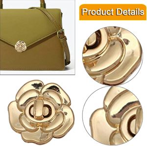 Fancyes Pcs Bag Twist Locks Bag Closure Hardware <b>Metal</b> Handbag Lock Purse Clasp Fastening Buckle For <b>Wallet</b> Clutch Handbag Gold - Product Image 5