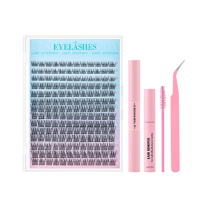 Màu Hồng pre-cut DIY phân đoạn lông mi mở rộng handmade Fan lông mi cho Lash nghệ sĩ chiều dài mix bán buôn lông mi chất liệu - Product Image 6