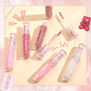 Dragon Ranee Lucidalabbra Trasparente 6 Colori Effetto Ghiaccio, Glitter Fine, Perlescente, Idratante, Base Olio - Product Image 5