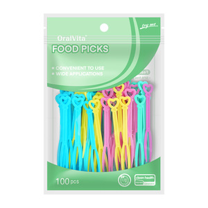 Fourchettes à fruits jetables en plastique, lot de 50 pièces, pour usage domestique et supermarchés, pour la dégustation de gâteaux, pour les hôtels - Product Image 4