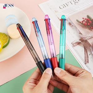 4-in-1 penna a sfera multicolore in plastica promozionale con 4 colori e articoli di cancelleria con Logo stampato - Product Image 6