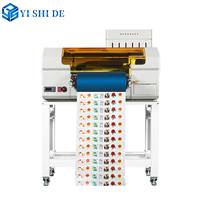 Impresora de inyección de tinta UV DTF A3 DX10/DX7/DX5/XP600 de 30 cm rollo a rollo para etiquetas de cristal, control por botón, impresión automática