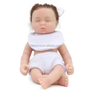सो 6 इंच का जन्म जल्दी बच्चे माइक्रो Preemie मिनी पूर्ण सिलिकॉन बच्चे सस्ते गुड़िया चित्रित पुनर्जन्म बच्ची गुड़िया