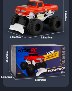 Camionnette tout-terrain télécommandée 2,4 GHz, 15 km/h, avec éclairage LED, voiture jouet d'escalade télécommandée pour enfants, pour jeux en extérieur - Product Image 6