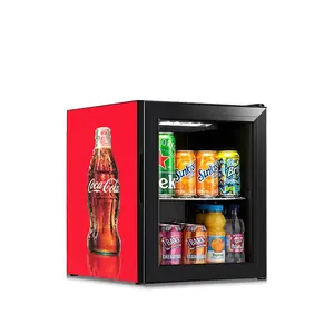 单门瓶冷却器黑色饮料冰箱CE台面冰箱汽车展示柜内置小冷却器