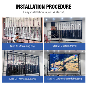 Jode cố định cài đặt màn hình LED hiển thị LED Panel tường nhà thờ p2.5 trong nhà Màn hình hiển thị LED quảng cáo LED <span class=keywords><strong>video</strong></span> tường - Product Image 5