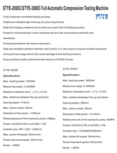 STYE-2000C/STYE-3000C全自動圧縮試験機を使用した圧縮強度せん断破壊防止および弾性モジュール - Product Image 5
