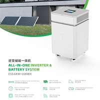 Système de stockage d'énergie solaire tout-en-un IGNIREE 6KW 16KWH avec batterie LiFePO4, communication CAN, hybride réseau-réseau, énergie solaire renouvelable