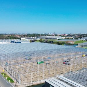 ระบบระบายความร้อนในบ้านแตงโมเขียวกรอบเหล็กชุบสังกะสีขนาดใหญ่ของจีน - Product Image 4