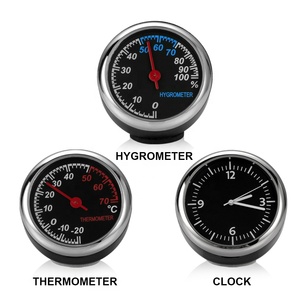 QY <span class=keywords><strong>voiture</strong></span> horloge à quartz décoration intérieure horloge contractée décoration intérieure <span class=keywords><strong>thermomètre</strong></span> hygromètre accessoires de <span class=keywords><strong>voiture</strong></span> - Product Image 2