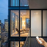 Película Inteligente PDLC Autoadhesiva Conmutable, Antiexplosión, Blanca, para Muebles Modernos, Película de Privacidad Personalizable para Edificios