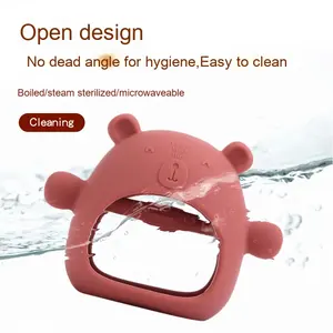 Sucette de <span class=keywords><strong>dentition</strong></span> douce pour bébé Jouets à mâcher en silicone de qualité alimentaire pour soulager la douleur <span class=keywords><strong>Jouet</strong></span> de succion pour nouveau-nés et nourrissons - Product Image 4