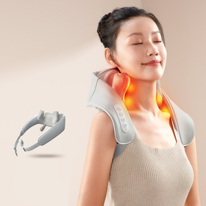 Masajeador de cuello y hombros eléctrico portátil <span class=keywords><strong>Popular</strong></span> al mejor precio, compresa caliente, relajación y curación de espalda - Product Image 2