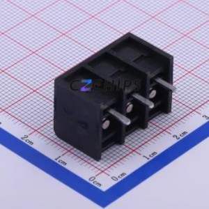 JL762-76203BA1 Barrier Terminal Block Through hole Component (THT),P=7.62mm Connector Three Sides 7.62mm 1x3P Straight Pin - Product Image 2