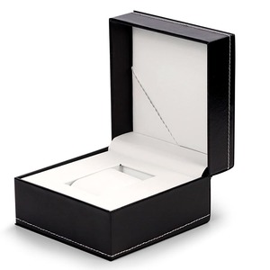 Boîte à <span class=keywords><strong>montre</strong></span> pour <span class=keywords><strong>homme</strong></span> personnalisée à faible MOQ, étui en similicuir noir avec logo, échantillon disponible, emballage de luxe - Product Image 4
