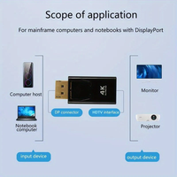 Adaptador DP a HDMI 4K/1080P, Cable DisplayPort a HDTV, Convertidor DP Macho a HDTV Hembra para PC, TV, Proyector, Precio de Fábrica