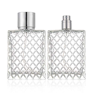 Wholesale 30ml Luxury Square Glass Perfume Bottle with Spray Cap Hot Stamping for Skin Care <b>Face</b> Cream Cosmetic Use Pump Sprayer - Product Image 2
