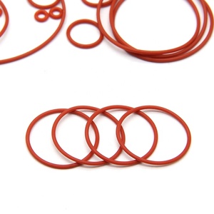 VMQ joint torique épaisseur du joint CS 1mm OD 3 ~ 50mm Silicone caoutchouc isolé rondelle étanche forme ronde non toxique rouge - Product Image 6