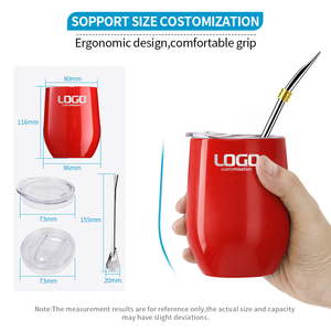 Vaso Térmico de Acero Inoxidable <span class=keywords><strong>Americano</strong></span> de Doble Pared de 12 oz, Taza Clásica para Regalo Empresarial, para Café y Agua - Product Image 3