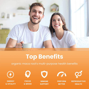 Capsules de racine de maca <span class=keywords><strong>Niceme</strong></span> 1000 mg, complément alimentaire à base de plantes pour adultes, hommes et femmes, stimulant l'énergie, la gestion de l'énergie, l'endurance et les performances |   Maca noire 180 - Product Image 5
