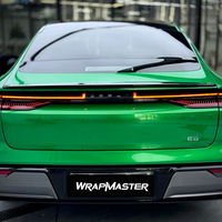 WRAPMASTER 1.52*17 mètres PET MIUI Vert émeraude brillant Film de protection de peinture automobile en vinyle