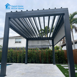 Gazebo de Lujo Motorizado con Certificación CE, Impermeable, con Techo Rígido, Pérgola de Jardín de Aluminio, Bioclimática, para Exteriores - Product Image 5