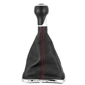Pommeau de Levier de Vitesses en Cuir <span class=keywords><strong>5</strong></span> 6 Vitesses avec Soufflet 12mm pour Volkswagen <span class=keywords><strong>Golf</strong></span> 4 IV MK4 <span class=keywords><strong>GTI</strong></span> R32 Bora - Product Image 4