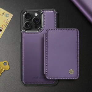 JEEHOOD Housse à rabat détachable Portefeuille magnétique en cuir pour Samsung pour Galaxy S24 S23 S22 S21 <span class=keywords><strong>S20</strong></span> S23 FE pour Samsung S24 Ult - Product Image 1