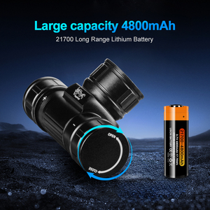 WOSEN 50M Waterproof Diving Headlamp 2000 Lumens High Bright P70 Bead Large Capacity <b>Rechargeable</b> <b>Battery</b> Heavy Duty Light - Product Image 6