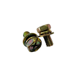 Hex Head Cross Combination Machine <b>Screws</b> Metric Carbon Steel Class 8.8 Zinc Plated Standard Thread Fasteners - Product Image 2
