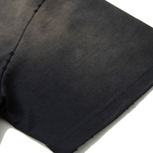 Custom Men's Old Street Hip Hop <strong>Half</strong> <strong>Sleeve</strong> <strong>T</strong>-<strong>Shirt</strong> Heavyweight Terry Fabric Vintage Gradient Print Loose <strong>T</strong> <strong>Shirts</strong> - Product Image 5