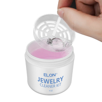 Kit professionnel de nettoyage de bijoux en argent naturel, Solution liquide de nettoyage de bijoux avec chiffon de polissage