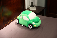 Haute qualité personnalisé OEM/ODM mignon voiture de course en polyester doux peluche vente chaude couette avec remplissage en coton PP
