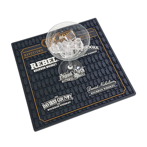 Eco Friendly Rubber Bar Mat Custom Printed Bar Spill Mat Non Slip <b>Silicone</b> Bar Runner Drip Tray Mat for Bartender Use - Product Image 1