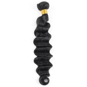 Lots de Cheveux Indiens Remy Vierge de Haute Qualité, Couleur Naturelle, Ondulations Souples et Profondes, Vente en Gros Directe Usine - Product Image 1