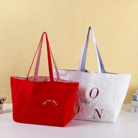 Sac à bandoulière en toile réversible personnalisé, imprimé double face avec lettres, réutilisable, style décontracté en jean, avec deux sangles