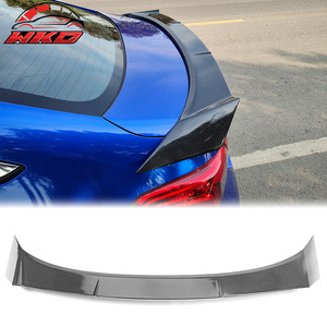 เหมาะสำหรับ Honda Civic รุ่นที่ 11 ซีดาน 4 ประตู ปี 2022-2026 สปอยเลอร์หลังทรง IKON ลายคาร์บอนไฟเบอร์ - Product Image 1