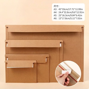 Enveloppes professionnelles en papier kraft brun 250 g/m², enveloppes auto-adhésives pour chèques de bureau, affaires, envois de lettres, factures - Product Image 2
