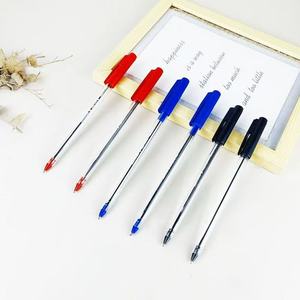 Stylo bille simple à pointe balle de 1,0 mm, encre à base d'huile, bleu, noir, rouge, avec manchon d'insertion en plastique transparent durable, idéal pour l'école - Meilleures ventes - Product Image 3