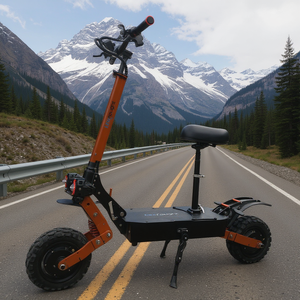 Envío Gratis desde Almacén en EE. UU., Scooter Eléctrico Potente de Doble Motor, 60V 30Ah, 11 Pulgadas, 6000W, Todoterreno, para Adultos, para Desplazamientos Diarios - Product Image 1
