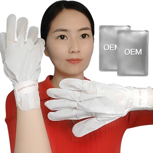 Masque-gants pour les mains au collagène, marque privée, anti-rides, hydratant, exfoliant, éclaircissant, soin <span class=keywords><strong>spa</strong></span>, logo personnalisé, végétalien, OEM - Product Image 1