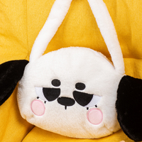 Cute Doggy Design 100% Sac à dos en peluche en fibre de polyester Sac en peluche en coton PP avec un matériau en peluche confortable