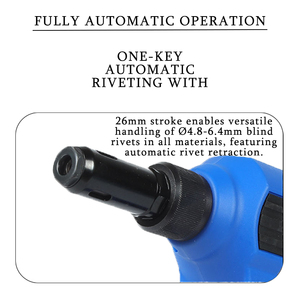 ROCOL HK6 18Vコードレス電動リベットガン バッテリー式リベッティングツール M3-M10ナット用 28000N - Product Image 3