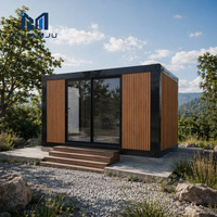 Maison conteneur moderne de luxe en panneaux sandwich d'acier, préfabriquée, modulaire, portable, bureau, salon
