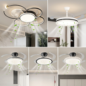 Lámpara de Techo con Ventilador de Estilo Moderno 2026, Lámpara de Techo Redonda con Ventilador, Lámpara de Ventilador Simple y Moderna de Lujo, Paquete Completo para Toda la Casa - Product Image 1