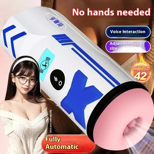 Masturbador masculino eléctrico totalmente automático personalizable con Ventosa con Clip calentado, Vagina Real, copa de avión retráctil, juguete sexual - Product Image 2